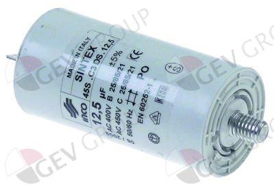 CAPACITOR12,5µF 450V with plastic sheathing
