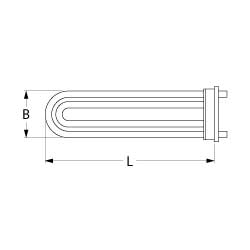 HEATING ELEMENT FOR WASH TANK 6000W 400V