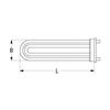 HEATING ELEMENT FOR WASH TANK 6000W 400V